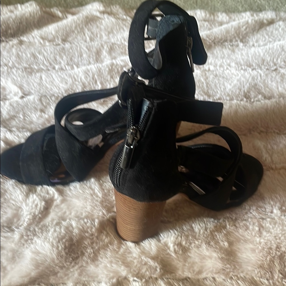 Elegant Black Strappy Heels
